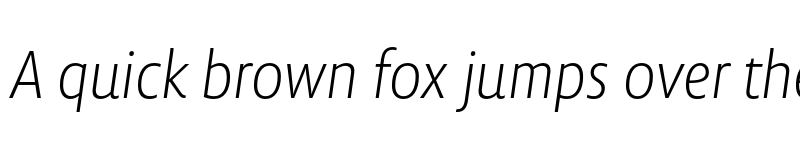 Preview of Lemon Sans Next Cond Light Italic font