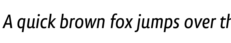 Preview of Lemon Sans Next Cond Regular Italic font