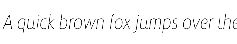 Preview of Lemon Sans Next Cond Thin Italic font