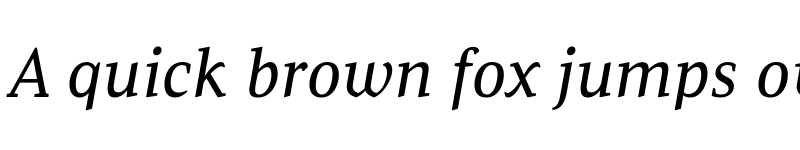 Preview of Leo Book Italic font