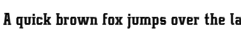 Preview of Leophard Bold Inline font