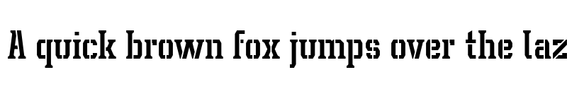 Preview of Leophard Stencil font