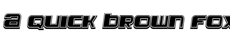 Preview of Leprosy 3D Filled Italic font