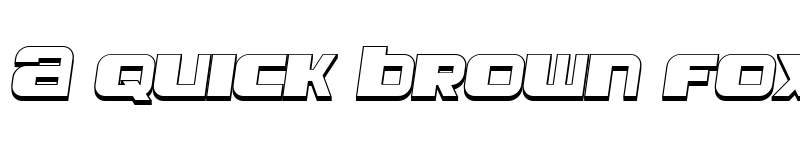 Preview of Leprosy 3D Italic font