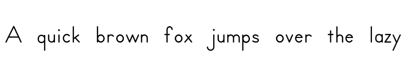 Preview of LetsTrace basic font