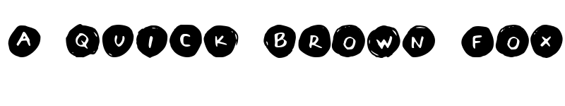 Preview of Letters in Circles Book Regular font