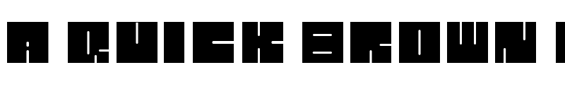 Preview of lettres carr?es Regular font