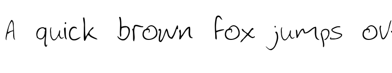 Preview of Lewis hand Regular font