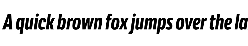 Preview of LFT Etica Compressed Bold Italic font