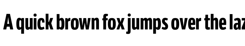 Preview of LFT Etica Compressed Bold font