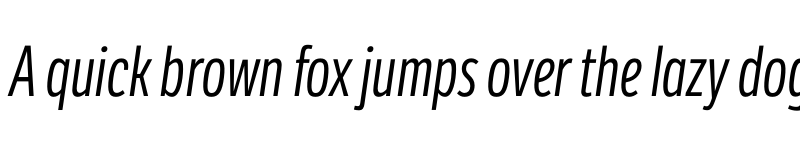 Preview of LFT Etica Compressed Book Italic font