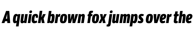 Preview of LFT Etica Compressed ExtraBold Italic font