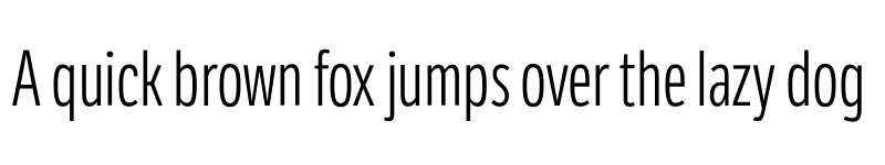 Preview of LFT Etica Compressed Light font