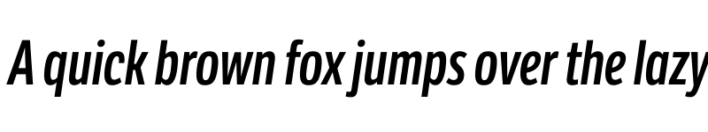 Preview of LFT Etica Compressed SemiBold Italic font