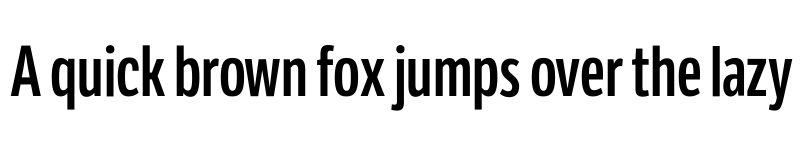 Preview of LFT Etica Compressed SemiBold font