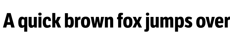 Preview of LFT Etica Condensed Bold font