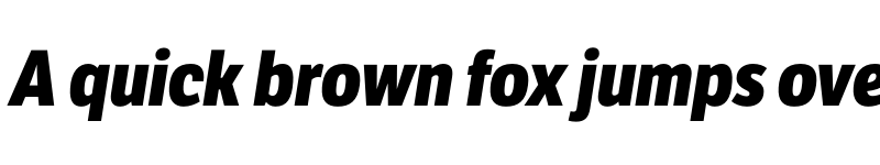 Preview of LFT Etica Condensed ExtraBold Italic font