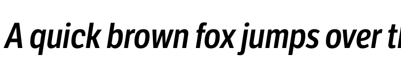 Preview of LFT Etica Condensed SemiBold Italic font