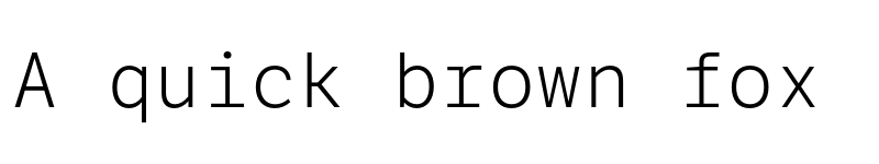 Preview of LFT Etica Mono Light font