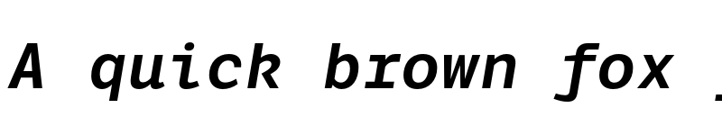 Preview of LFT Etica Mono Semibold Italic font