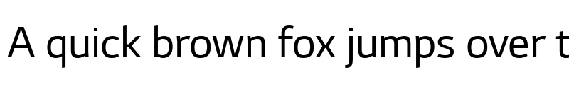 Preview of LG Smart Regular font