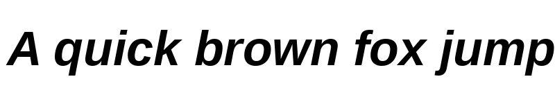 Preview of Liberation Sans Bold Italic font