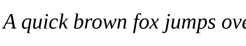Preview of Liberation Serif Italic font