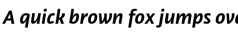 Preview of Libertad Bold Italic font