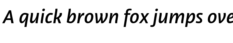 Preview of Libertad Medium Italic font