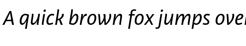 Preview of Libertad Regular Italic font