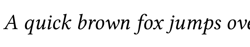Preview of Libertinus Serif Italic font
