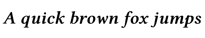 Preview of Libertinus Serif Semibold Italic font