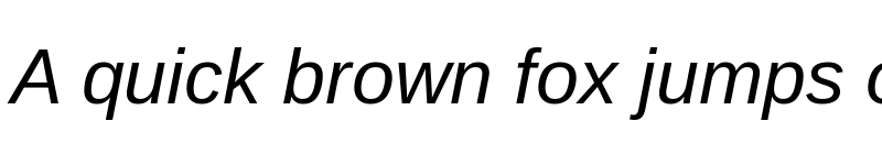 Preview of Libra Sans Italic font