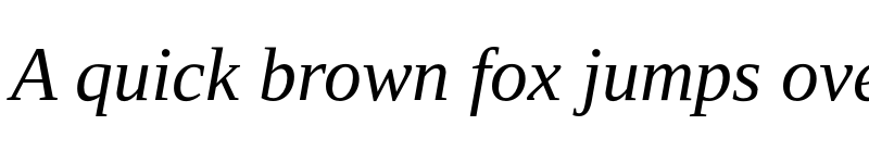 Preview of Libra Serif Modern Italic font
