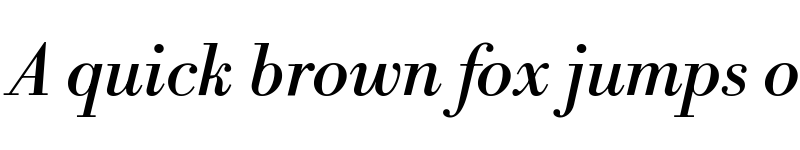 Preview of Libre Bodoni Italic font
