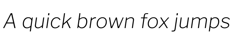 Preview of Libre Franklin ExtraLight Italic font