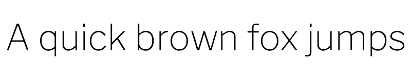 Preview of Libre Franklin Thin font