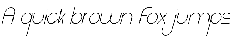 Preview of Light Cable Demo Italic font