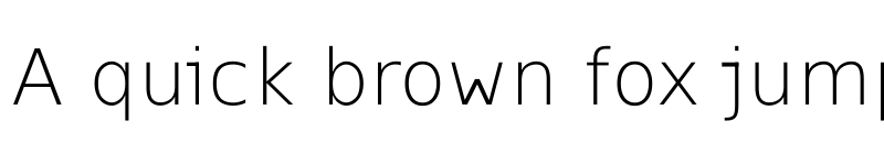 Preview of Lilongue Sans Thin font