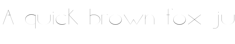 Preview of Line style UltraLight font