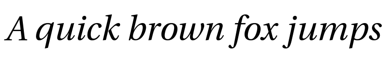 Preview of Lingua Franca Italic font