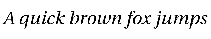 Preview of Linguistics Pro Italic font
