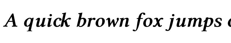 Preview of Linux Libertine Bold Italic font