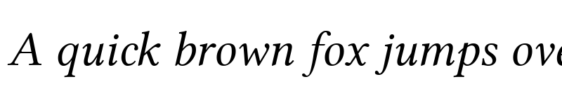 Preview of Linux Libertine Italic font