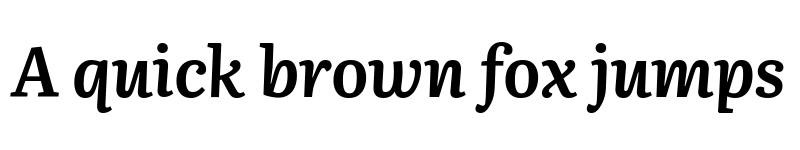 Preview of Literata Bold Italic font