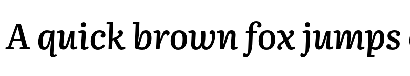 Preview of Literata Book SemiBold Italic font