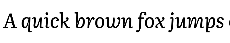 Preview of Literata Medium Italic font