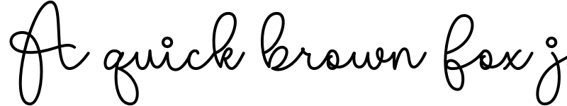 Preview of Little Angel Monolin Regular font