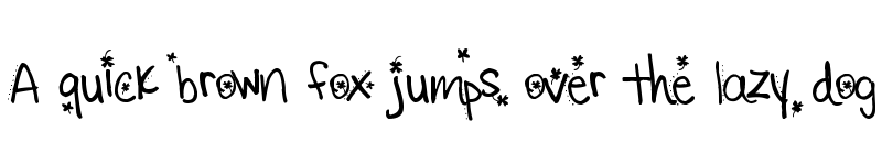 Preview of Little Ryan O Lucky Regular font