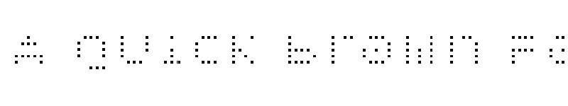 Preview of Littlebit Square Blocky Small font